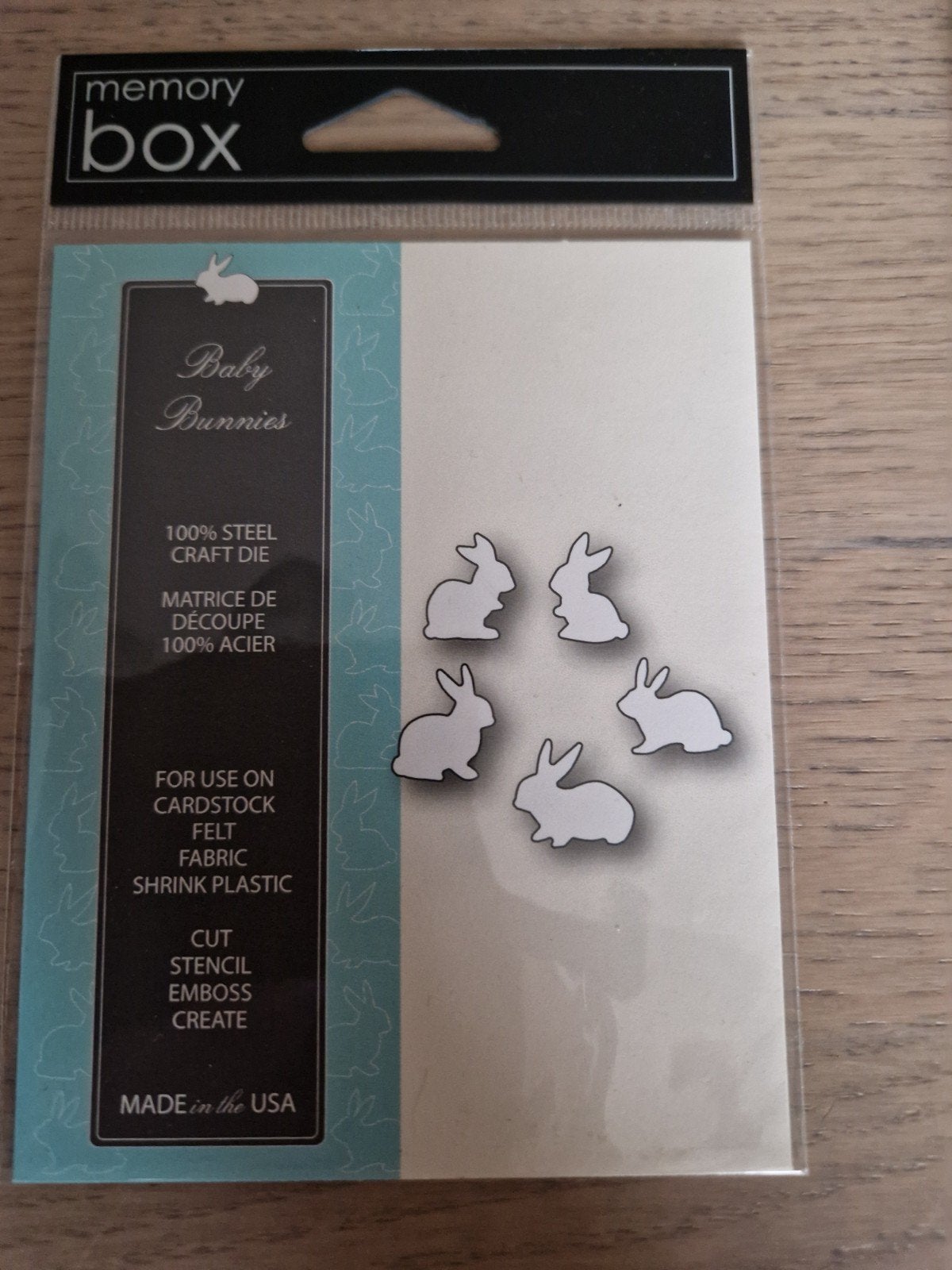 Memory Box Baby Bunnies 100% stalen snijmal, Hobby en Vrije tijd, Ophalen of Verzenden, Nieuw