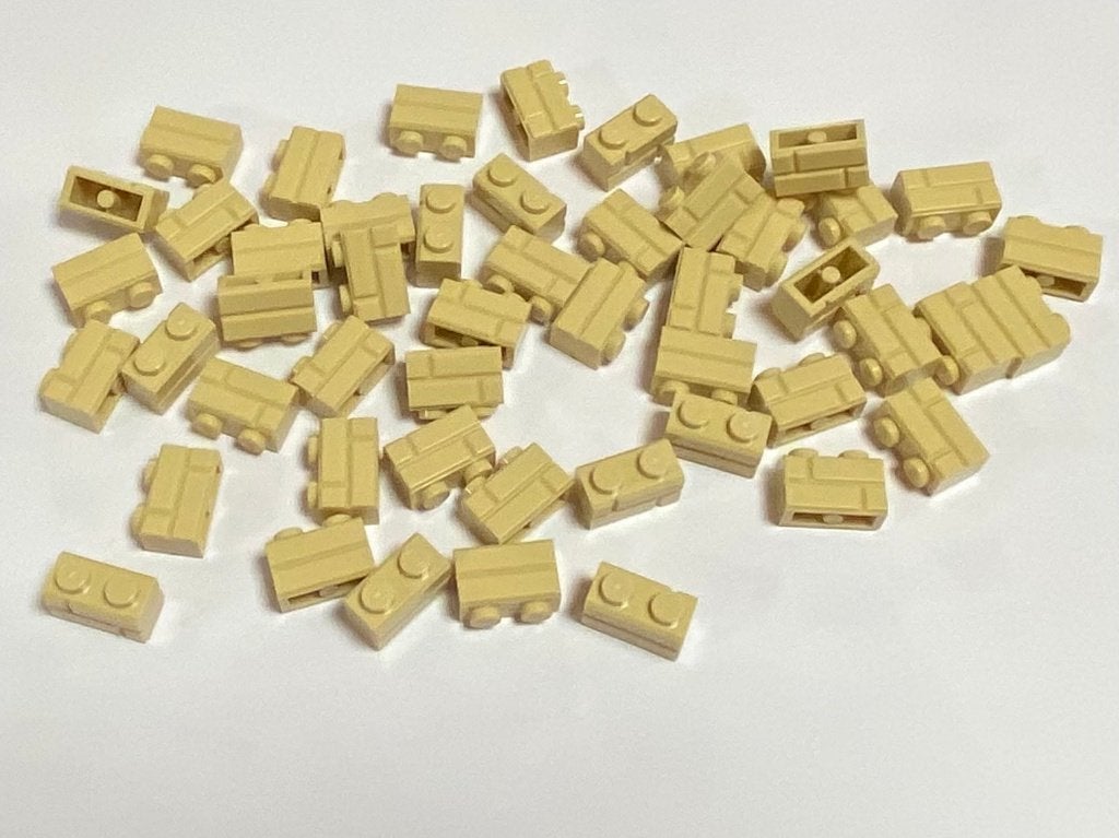 Partij 50x 1x2 Lego steen motief stenen in diverse kleuren, Overige thema's, Lego, Nieuw, Ophalen of Verzenden