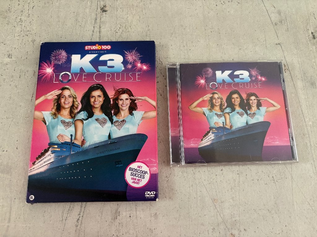 K3 - Love Cruise DVD + CD, Ophalen of Verzenden, Zo goed als nieuw