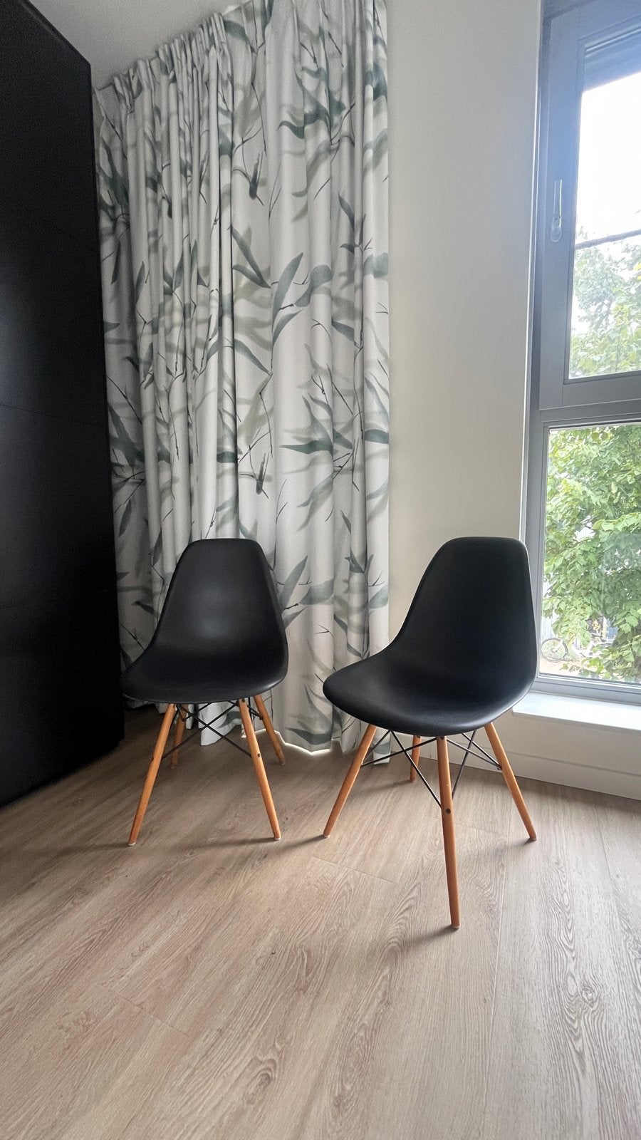 Set van 2 originele Vitra Eames Chairs - Zwart, Ophalen, Kunststof, Gebruikt, Twee