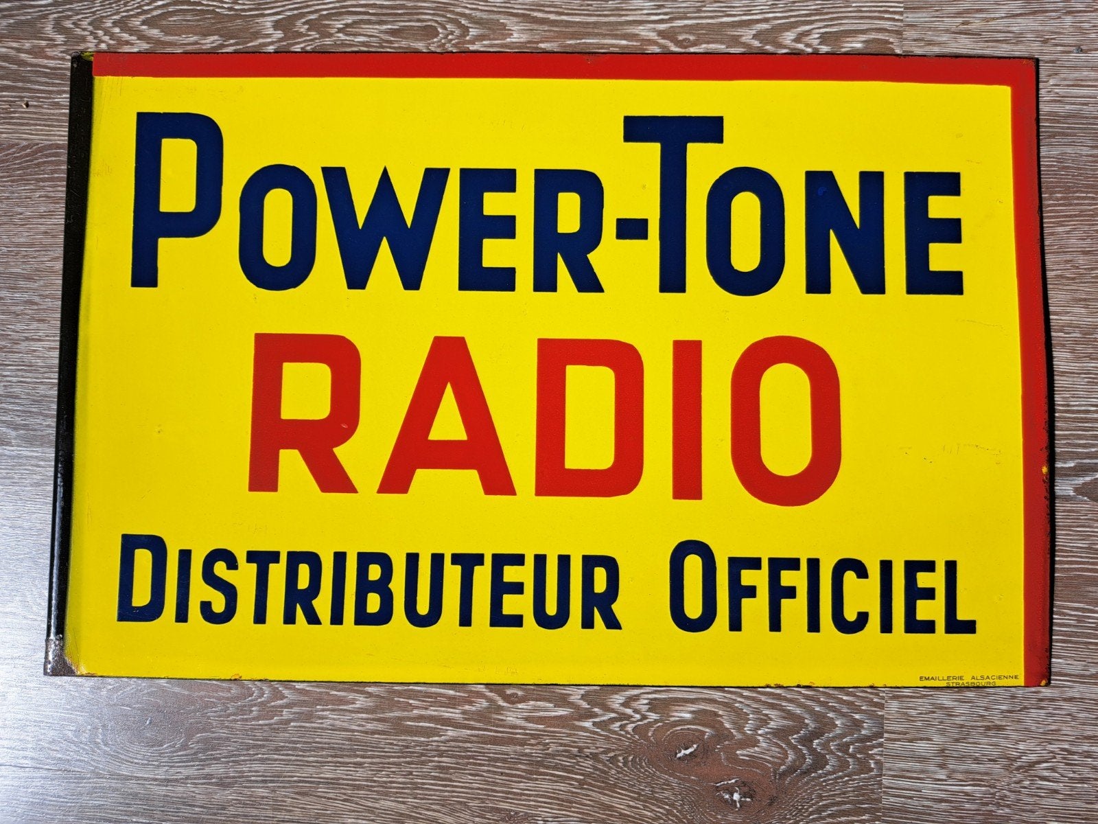 Foto 4 van Power-Tone Radio Emaille Reclamebord
