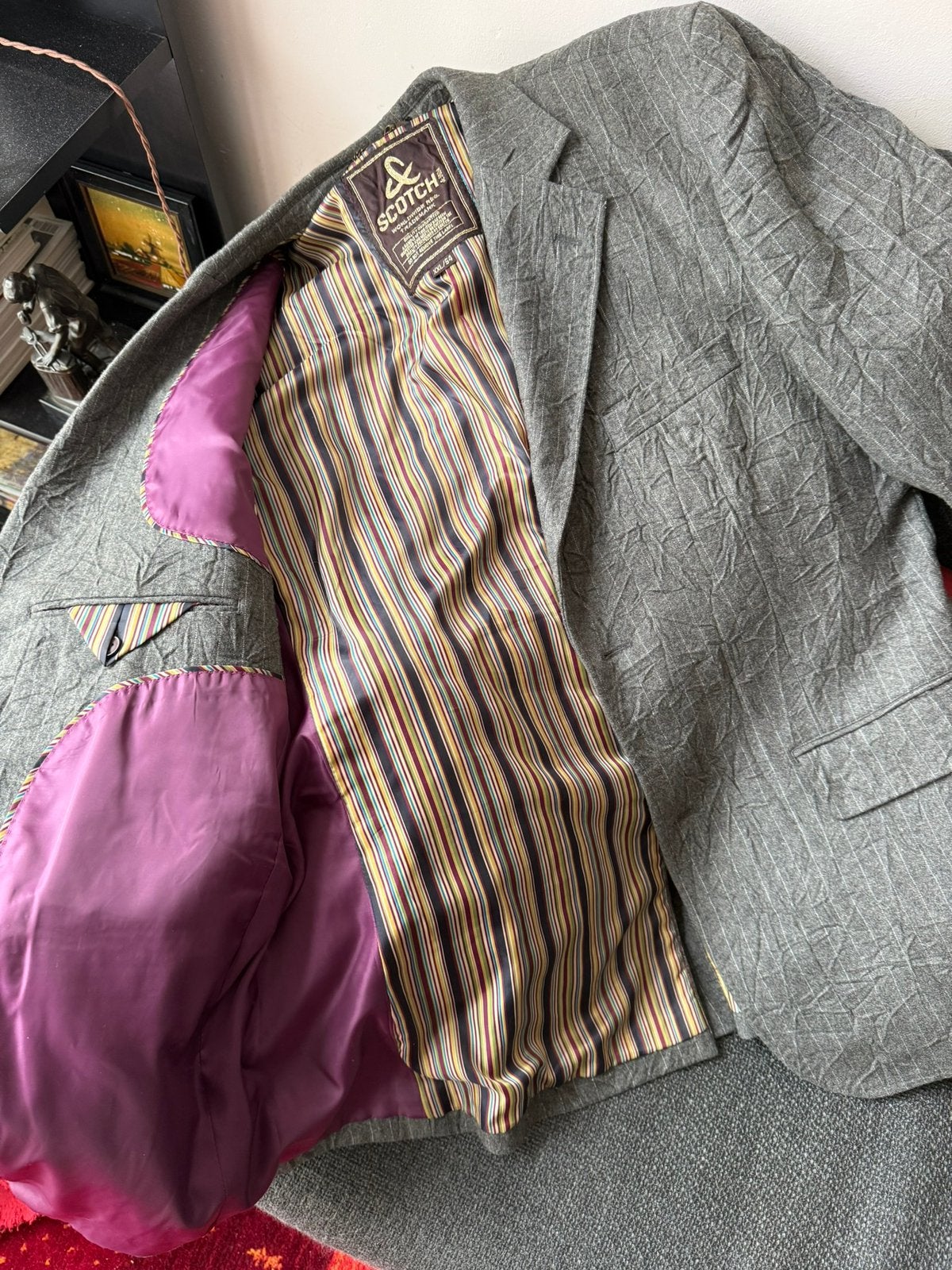 Scotch & Soda Blazer Grijs - Maat M, Ophalen of Verzenden, Nieuw, Maat 56/58 (XL), Grijs