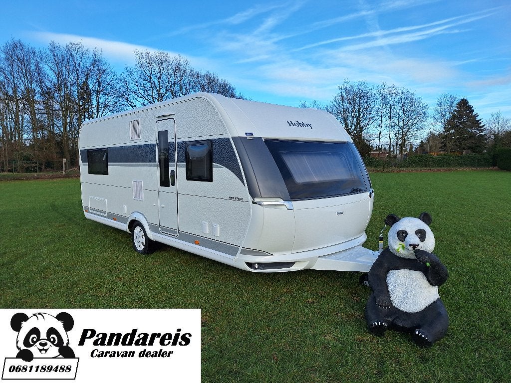 Hobby 560 FC Prestige 2025 MOVER + DOUCHE + RUIME KEUKEN, Caravans en Kamperen, Rondzit, Hobby, Bedrijf, 5 tot 6 meter