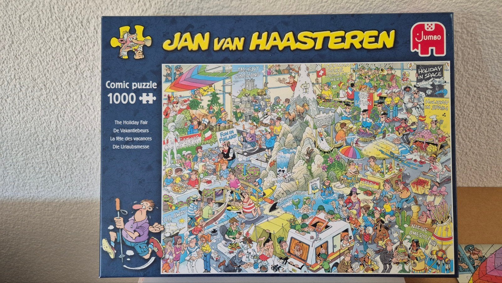 Jan van Haasteren Puzzel - De Vakantiebeurs 1000 stukjes, Ophalen, 500 t/m 1500 stukjes, Zo goed als nieuw, Legpuzzel