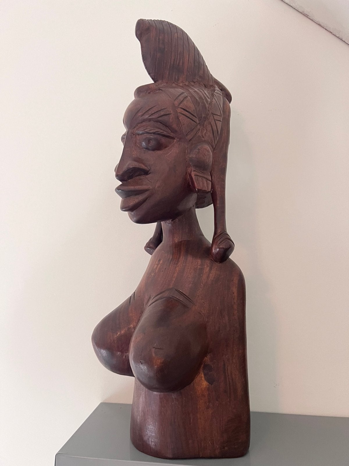 Afrikaans beeld, Ophalen, 50 - 100 cm, Handgemaakt, Beeld