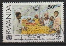 Rwanda Michel 1453 B, Ophalen of Verzenden, Overige landen, Gestempeld