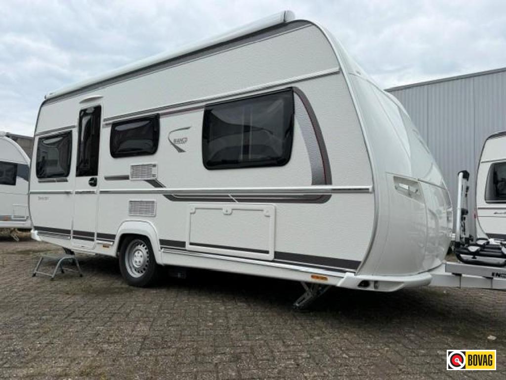 Fendt Bianco Selection 465 TG MOVER/LUIFEL/FIETSENREK, Caravans en Kamperen, Caravans, Standaardzit, Bedrijf, Fendt, Schokbreker