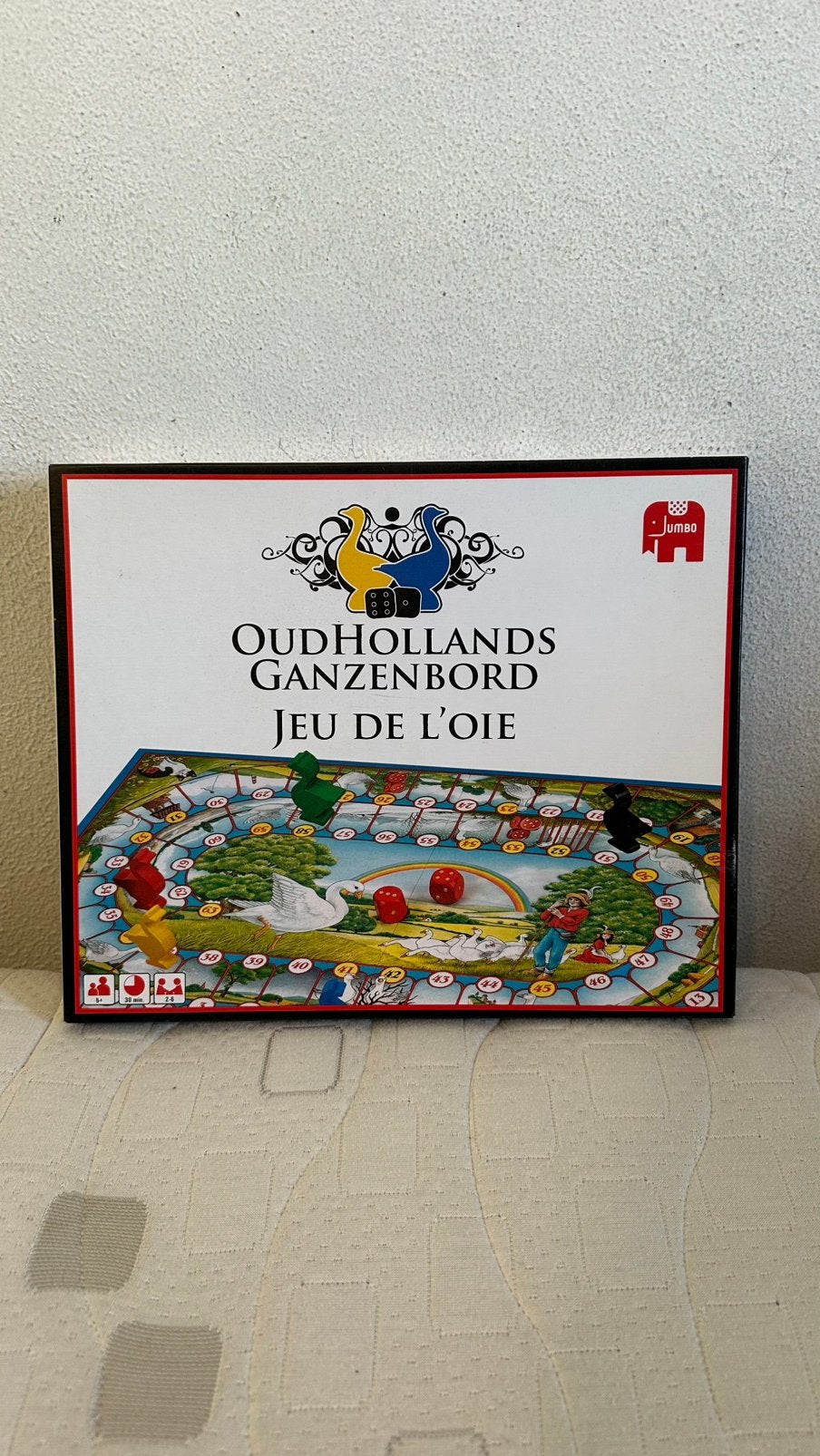 Oudhollands Ganzenbord Bordspel – Jumbo, Vijf spelers of meer, Ophalen, Nieuw