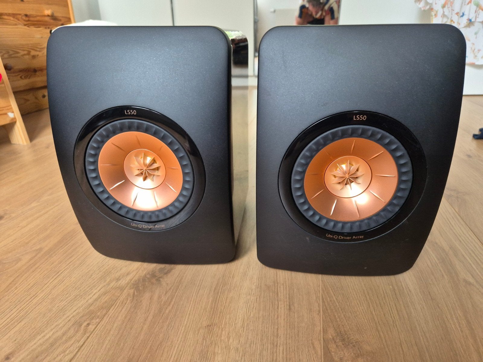KEF LS50 Passieve Monitor Luidsprekers - Hoogglans Zwart, Overige merken, Ophalen of Verzenden, Zo goed als nieuw, 60 tot 120 watt