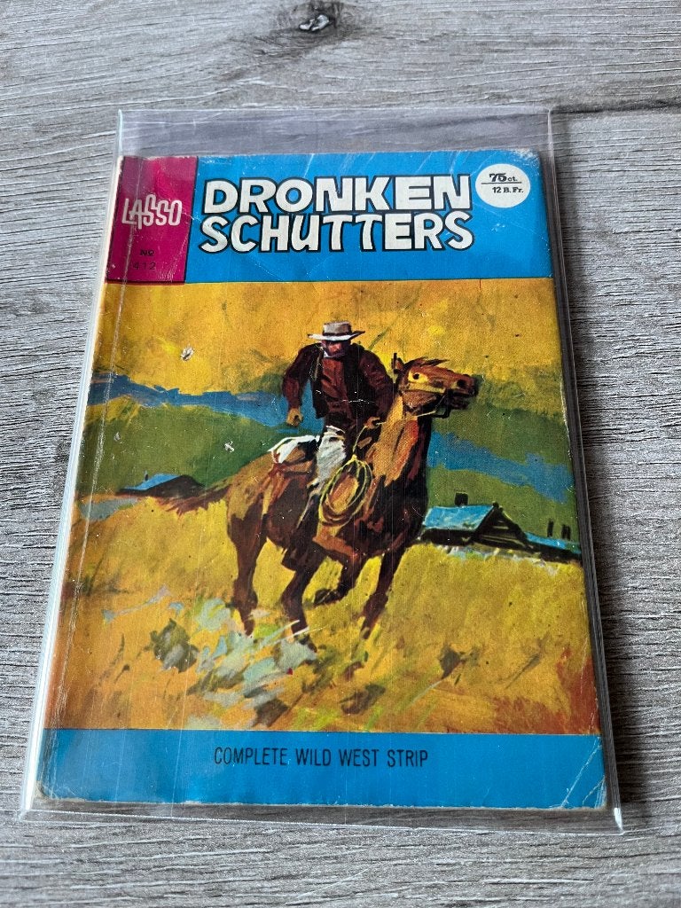 Lasso 412 Dronken schutters, Boeken, Eén stripboek, Ophalen of Verzenden, Gelezen