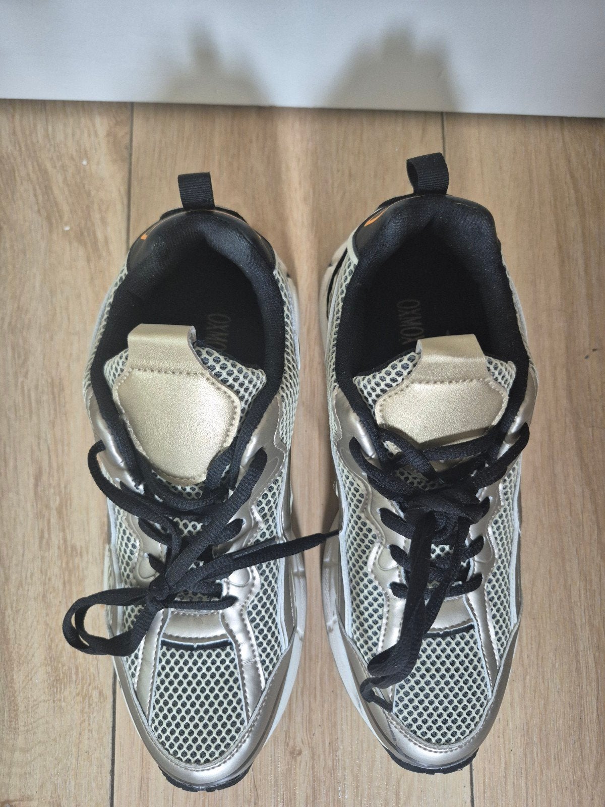 Stijlvolle sneakers goud/zilver - Maat 39, Overige kleuren, Verzenden, Sneakers of Gympen, Onbekend