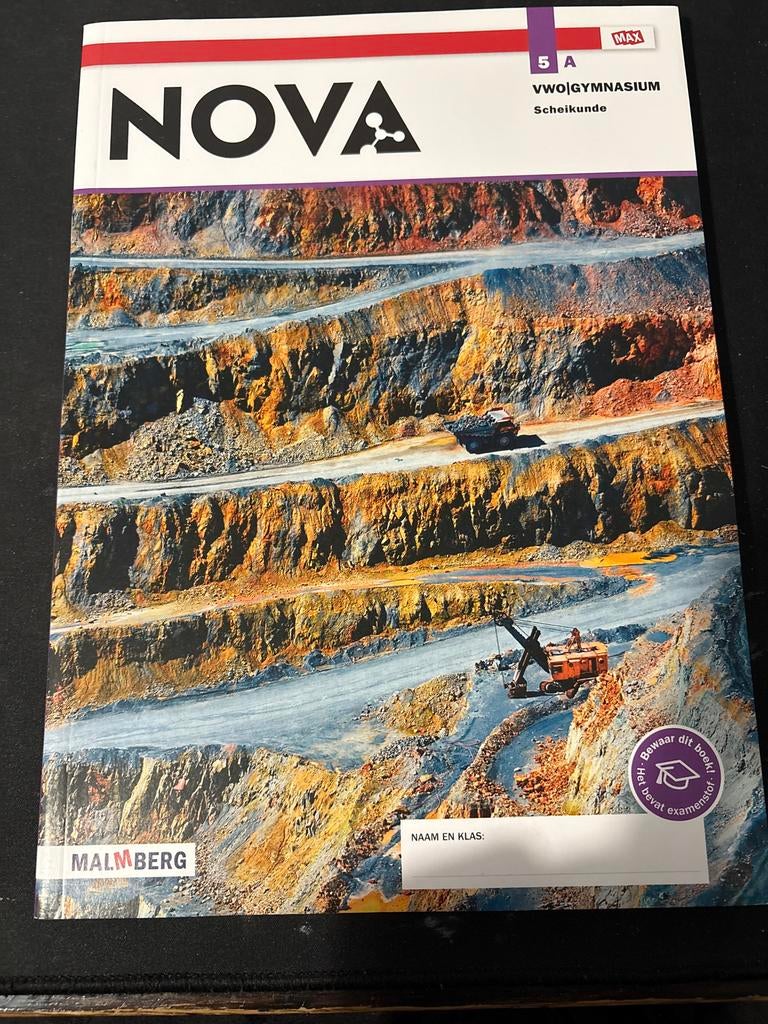 NOVA Scheikunde 5a VWO/Gymnasium MAX - Malmberg, Ophalen of Verzenden, Beta, Zo goed als nieuw, WO