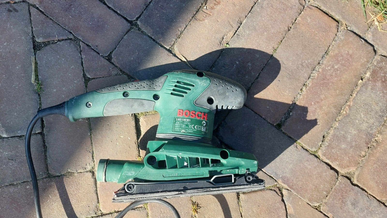 Bosch pss 200 A schuurmachine, Ophalen, Zo goed als nieuw, Minder dan 600 watt, Vlakschuurmachine