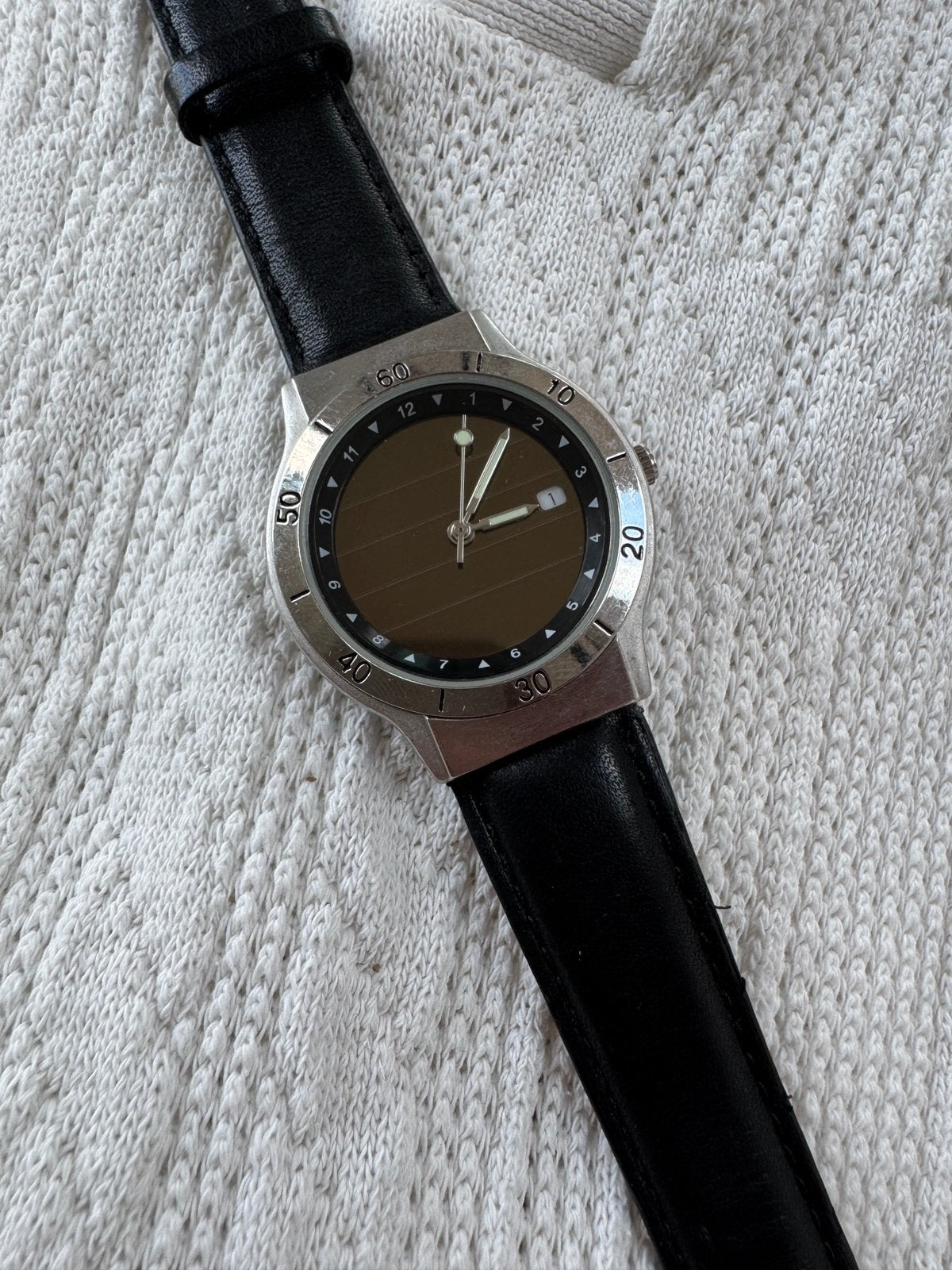 Vintage ASN Bank Quartz 36mm | Swiss Made ISA 317 Movement, Sieraden, Tassen en Uiterlijk, Horloges | Antiek, Ophalen of Verzenden