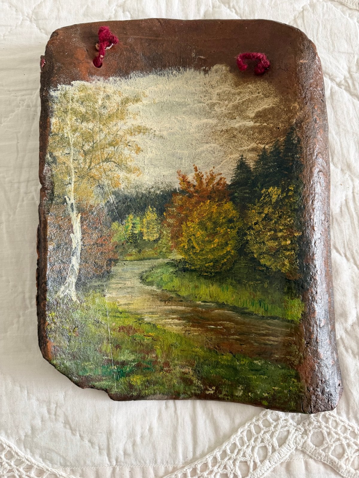 Antieke oude dakpan, Ophalen