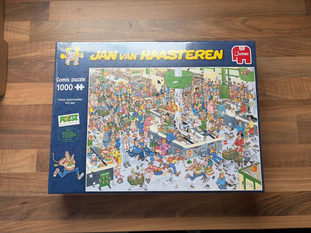Jan van Haasteren Comic Puzzel - Poiesz Supermarkten 1000, Hobby en Vrije tijd, Denksport en Puzzels, Nieuw, Legpuzzel, 500 t/m 1500 stukjes