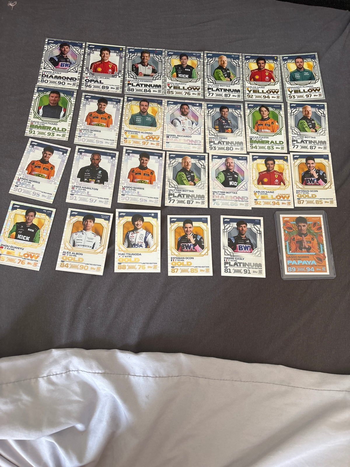 F1 Topps Chrome Limited Edition Kaarten Collectie, Ophalen of Verzenden, Zo goed als nieuw, Meerdere kaarten