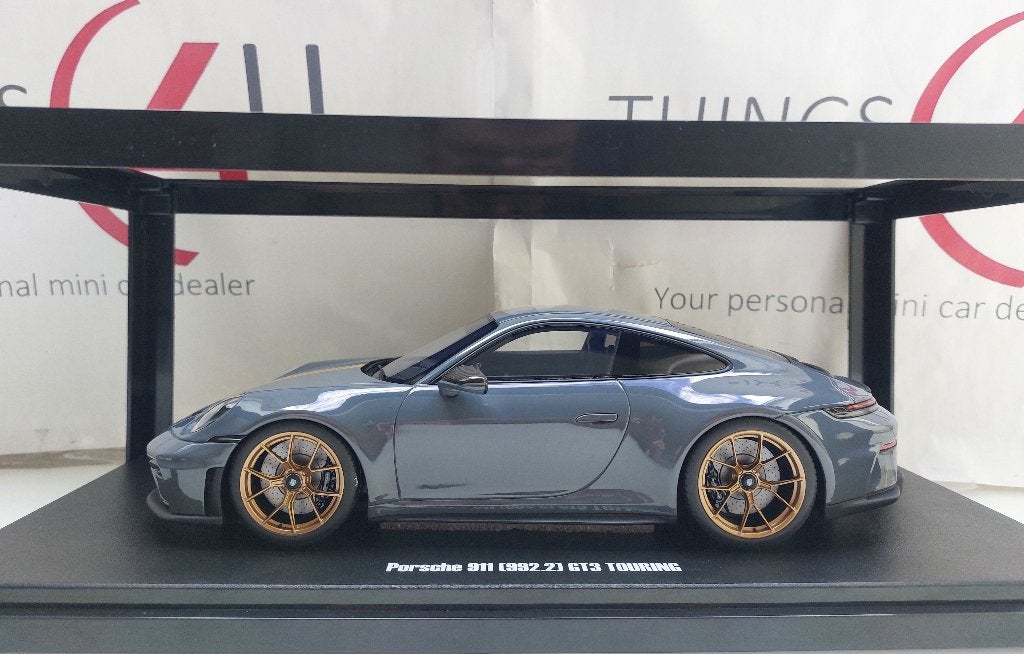 GT Spirit 1:18 Porsche 911 992.2 GT3 Touring grijs nieuw, Ophalen of Verzenden, Nieuw, Auto, Overige merken