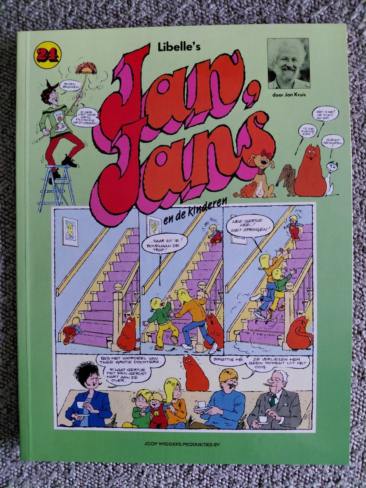 Jan, Jans en de kinderen nr 24, met orginele tekening, Boeken, Stripboeken, Eén stripboek, Ophalen of Verzenden