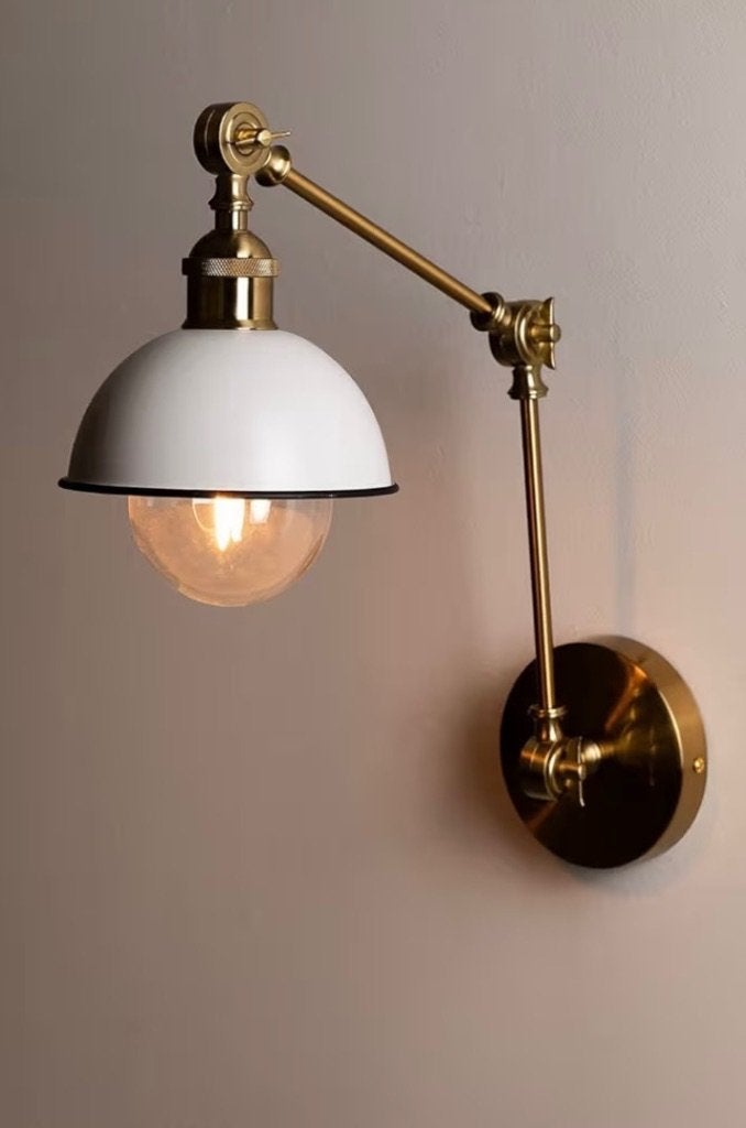 Sklum Wall lamp Ellmer Gold, Zo goed als nieuw, Verstelbaar, Metaal, Wandlamp