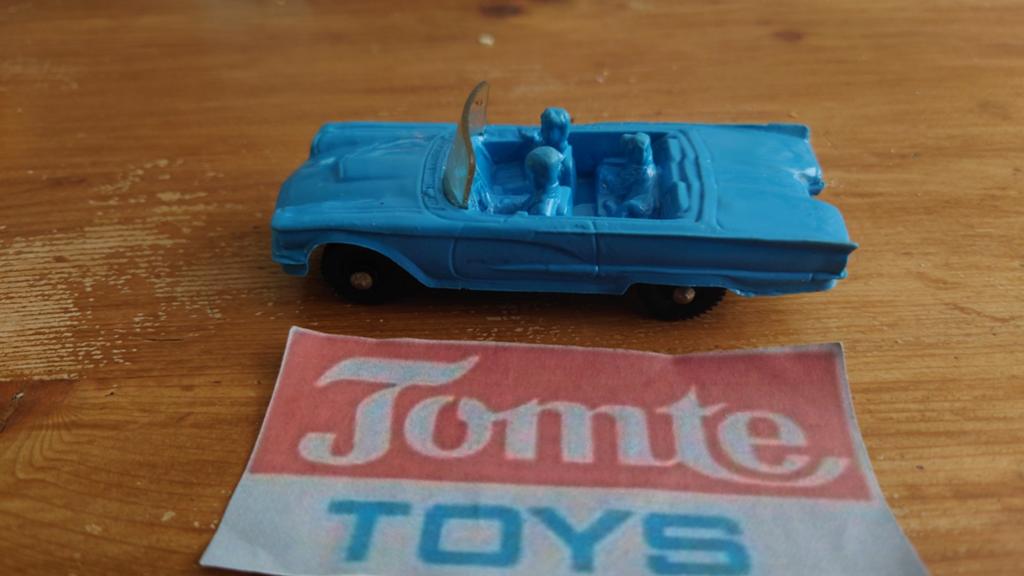 Tomte Laerdal nr.16 Ford Thunderbird - Vintage Speelgoedauto, Hobby en Vrije tijd, Ophalen of Verzenden, Zo goed als nieuw, Auto
