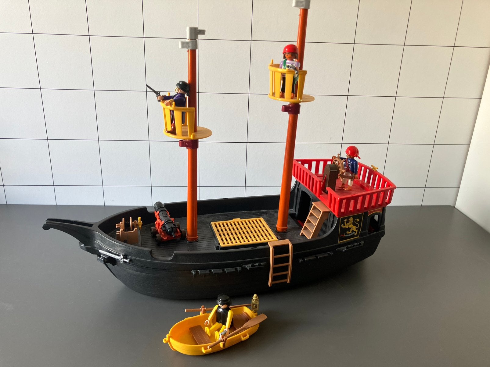 Playmobil piratenboot, Ophalen of Verzenden, Zo goed als nieuw