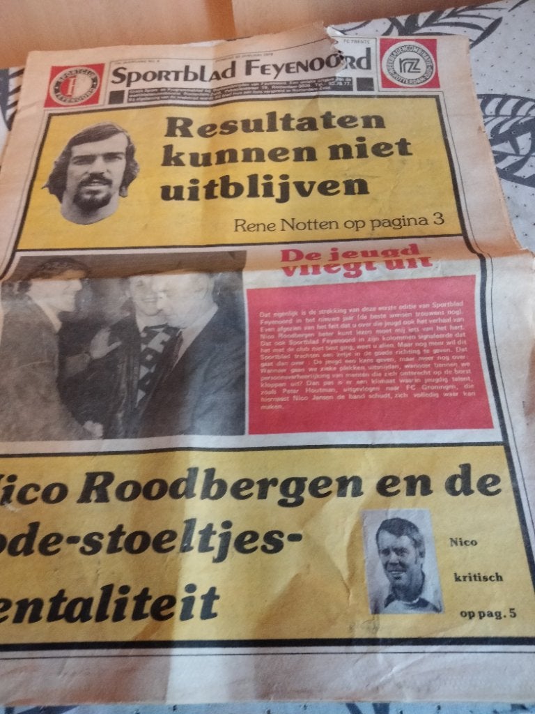 Feyenoord -fc twente 77-78, Ophalen of Verzenden, Gebruikt, Feyenoord, Boek of Tijdschrift