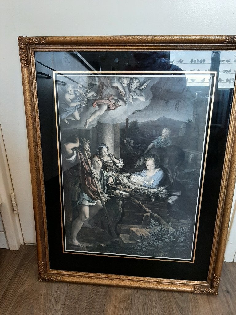 MARIA MET KIND IN STAL PUTTI,S, Ophalen of Verzenden