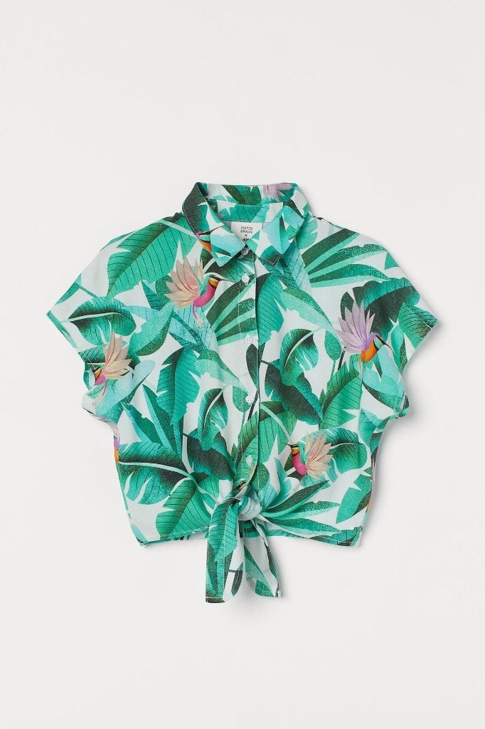 Gaaf Dieter Braun x H&M knoopblousje met kolibries mt 152., Kinderen en Baby's, Kinderkleding | Maat 152, H&M, Overhemd of Blouse