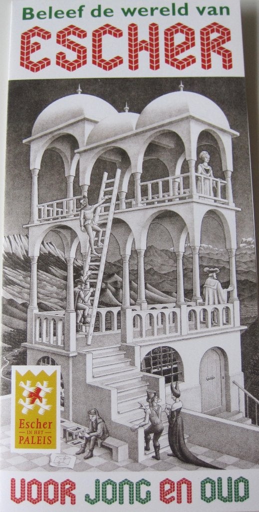 folder Beleef de Wereld van Escher - 2015, Boeken, Ophalen of Verzenden, Zo goed als nieuw, Folder