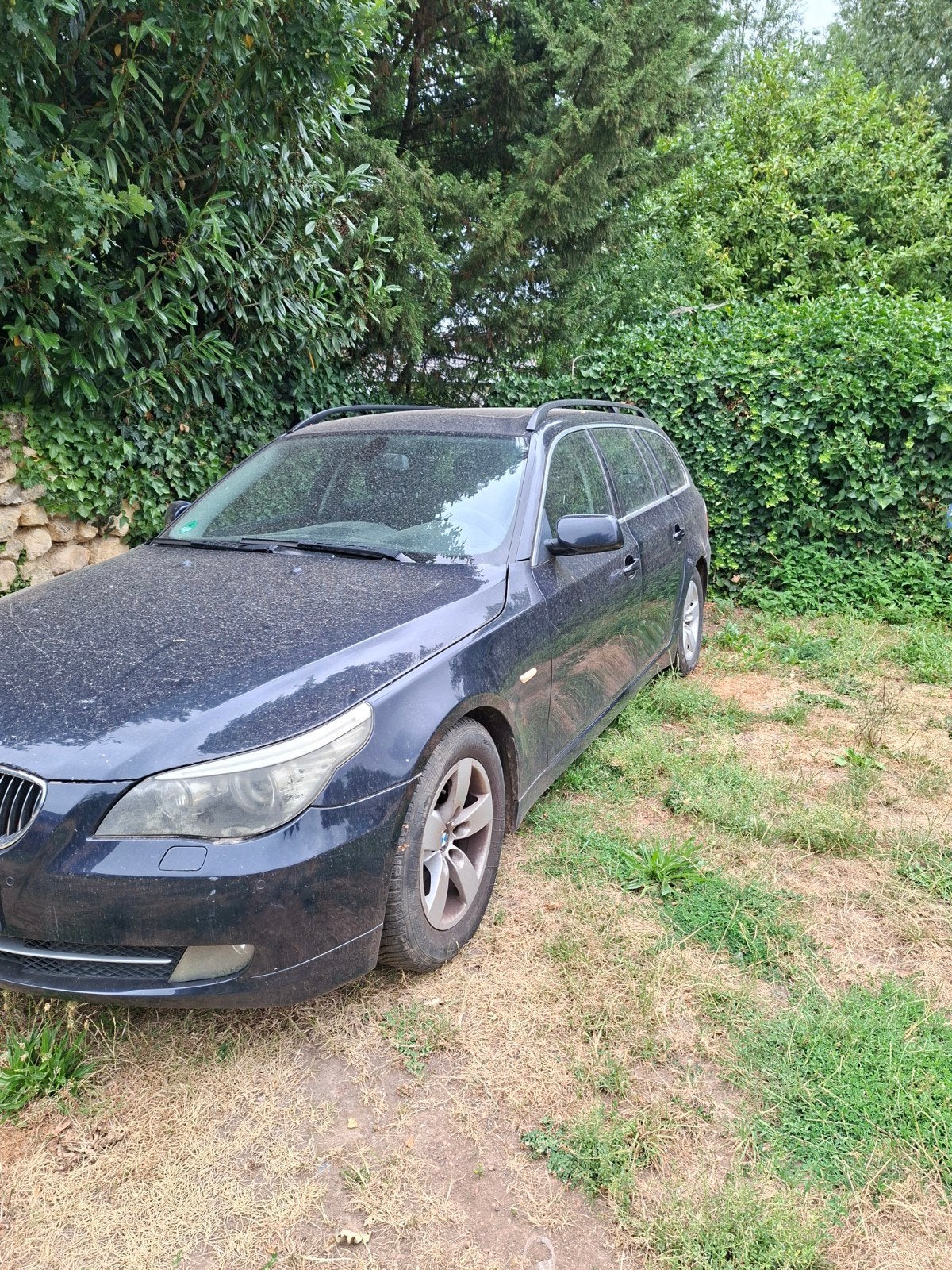 bmw 523i touring 2006, Stof, 190 pk, Blauw, Stationwagon