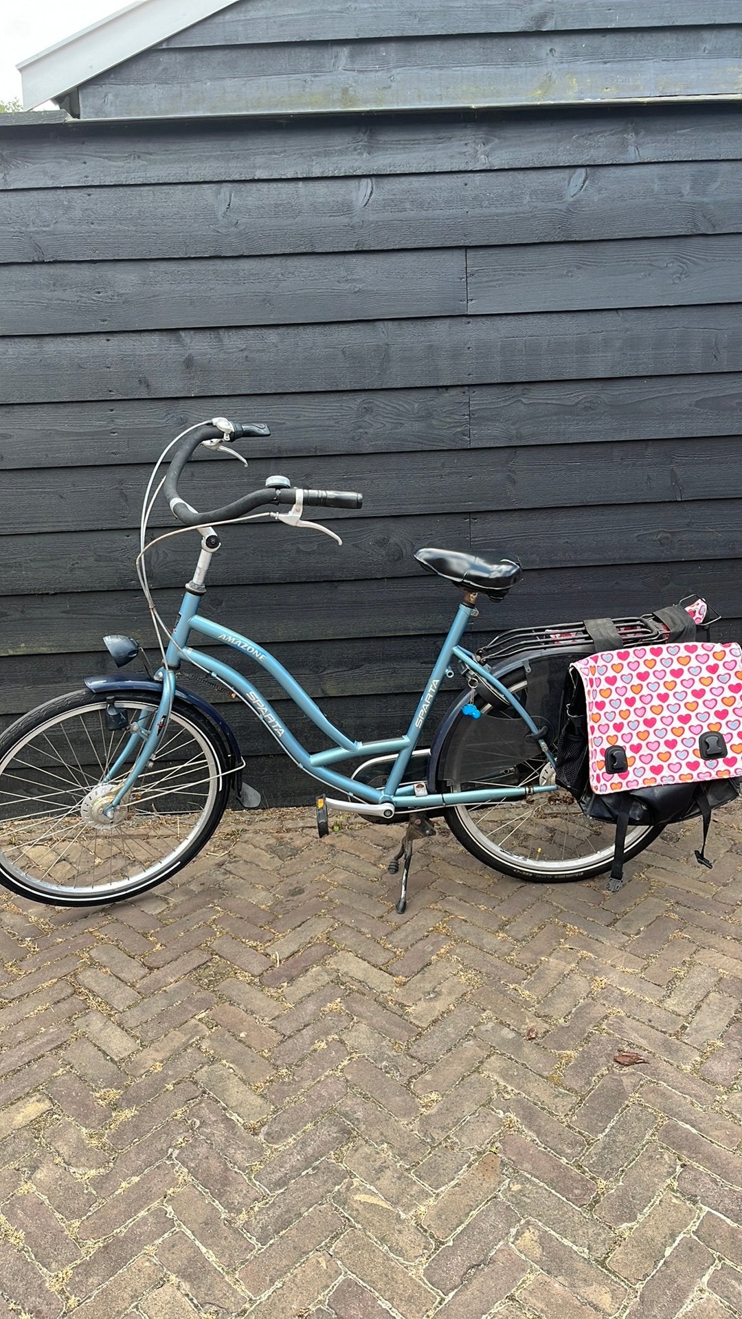 Moederfiets sparta, inclusief fietstassen, Fietsen en Brommers, Ophalen, Gebruikt, Handrem