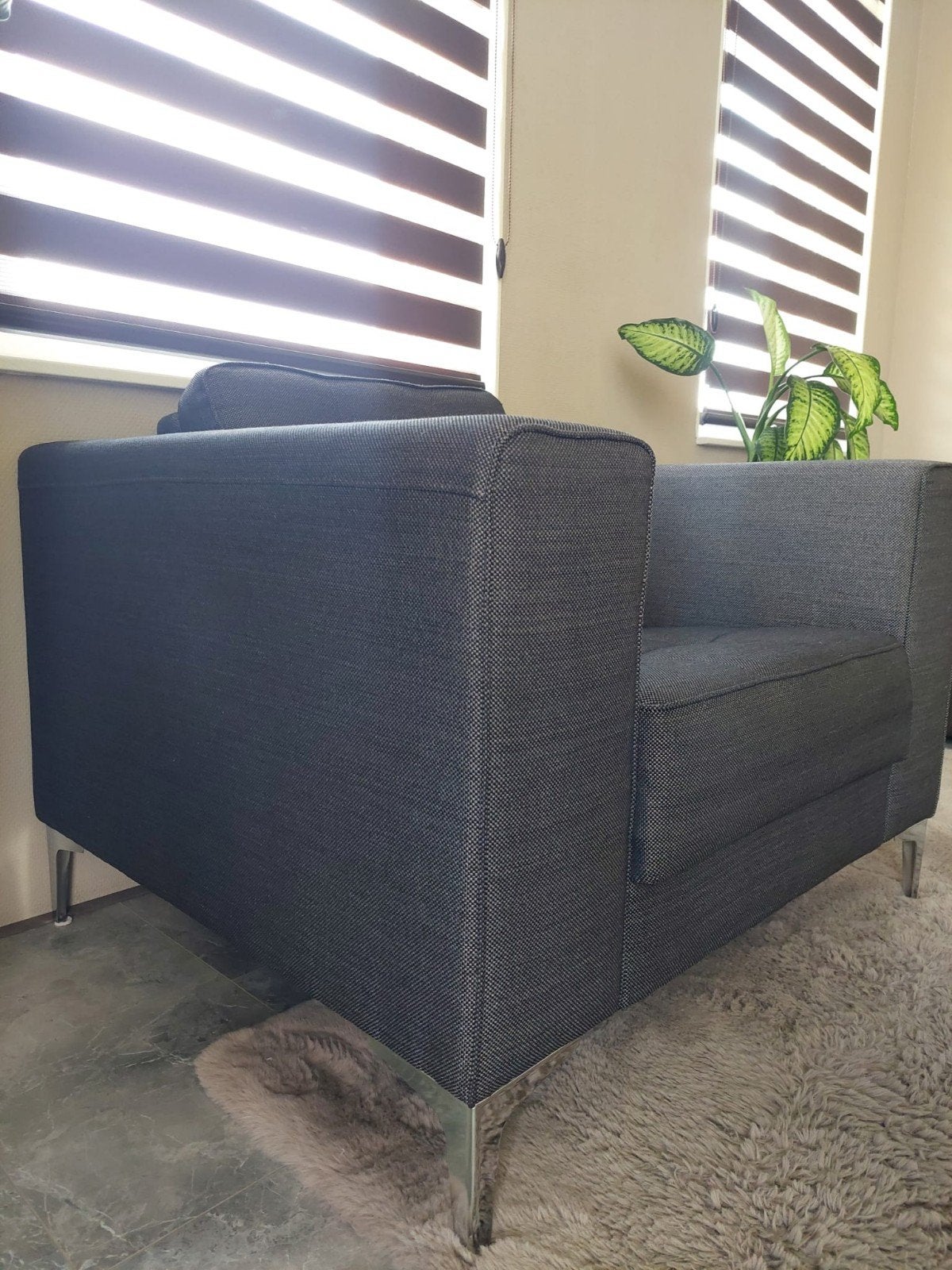 Heerlijke relax stoel, mini sofa, kuipstoel z.g.a.n, Ophalen, Zo goed als nieuw, Eenpersoons, Minder dan 150 cm