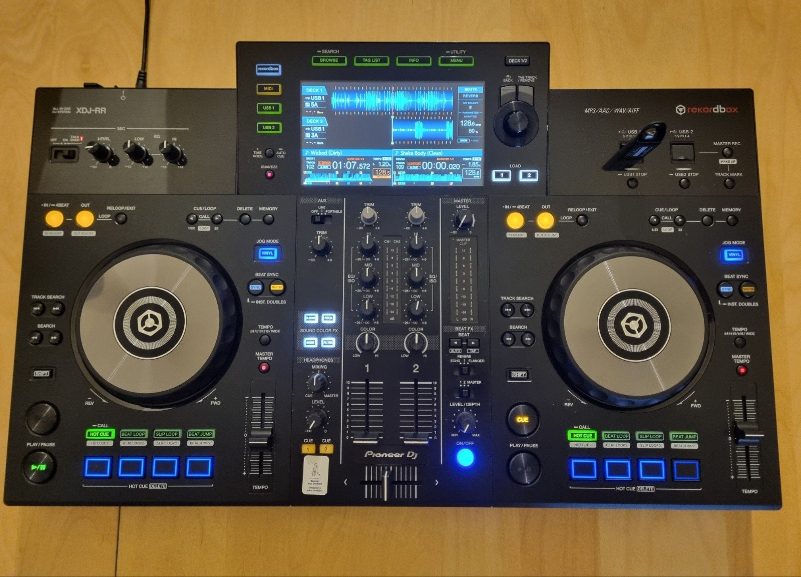 Pioneer XDJ-RR met stofkap, Ophalen, Zo goed als nieuw, Dj-set, Pioneer