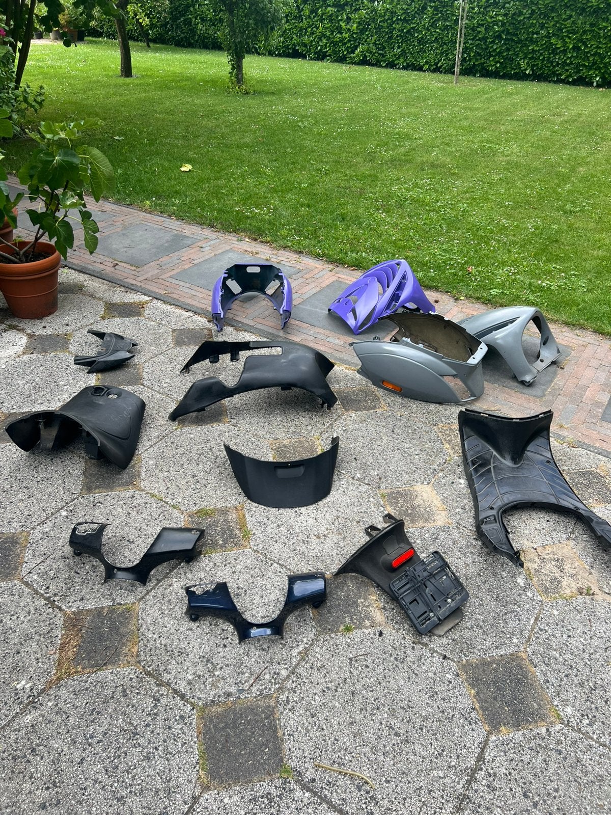 Zip binnen en buiten kappen, Ophalen, Zo goed als nieuw, Kap, Piaggio
