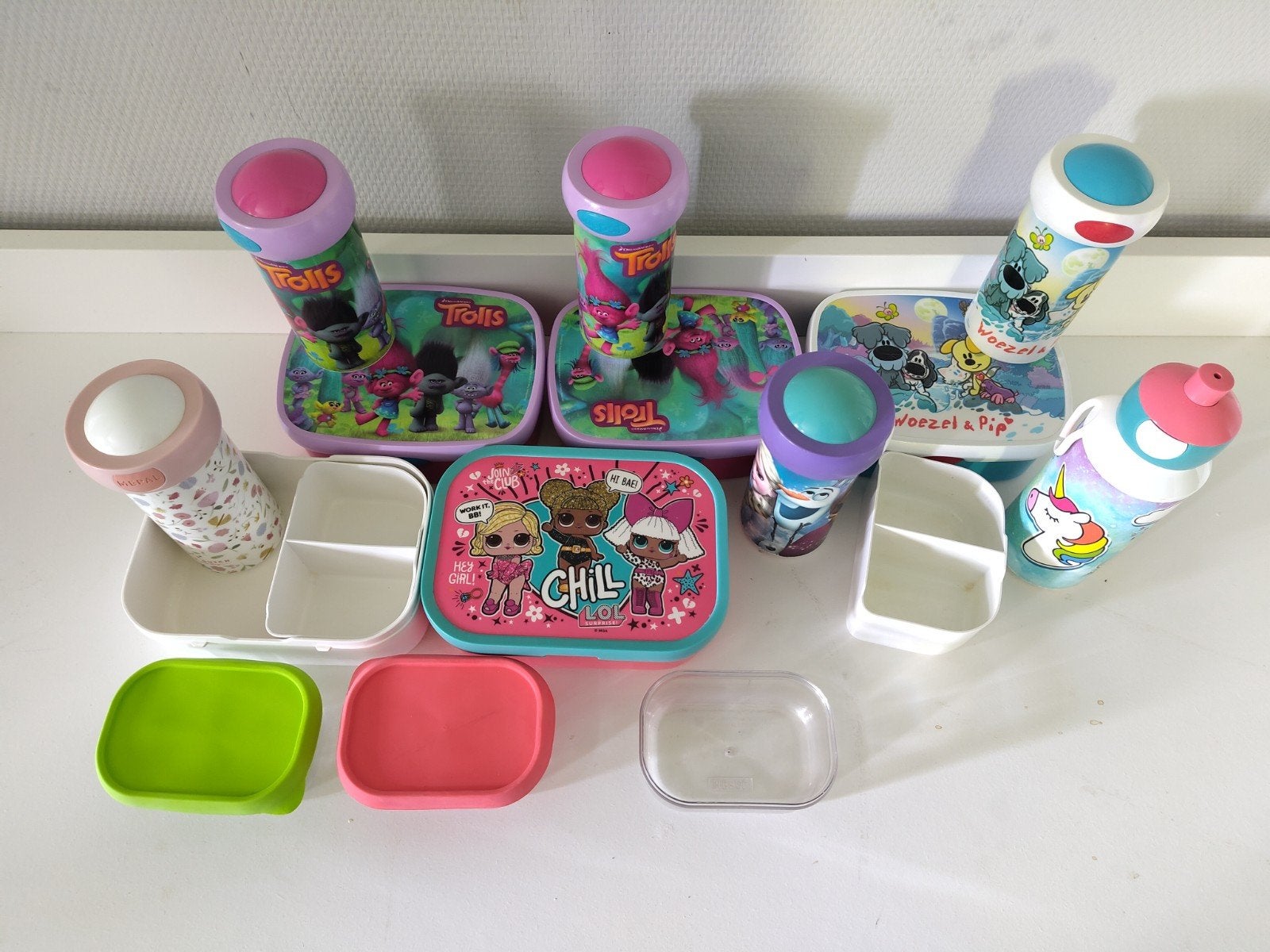 Mepal Lunchboxen en drinkbekers - Diverse sets, Ophalen of Verzenden, Gebruikt