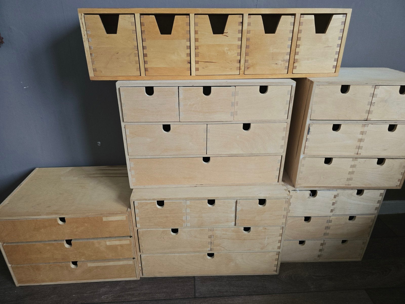 Moppe ladenkastjes lot, Huis en Inrichting, Ophalen, Gebruikt, 50 tot 100 cm, Minder dan 100 cm