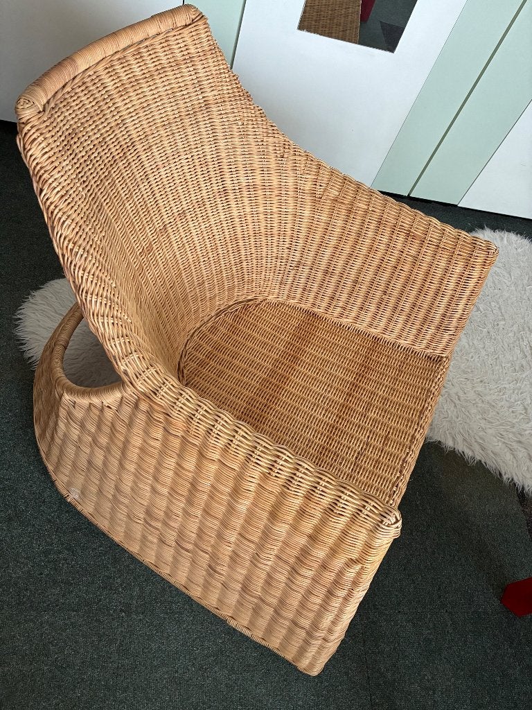 Ikea Hejka schommelfauteuil, Ophalen, Gebruikt, Riet of Rotan, Minder dan 50 cm