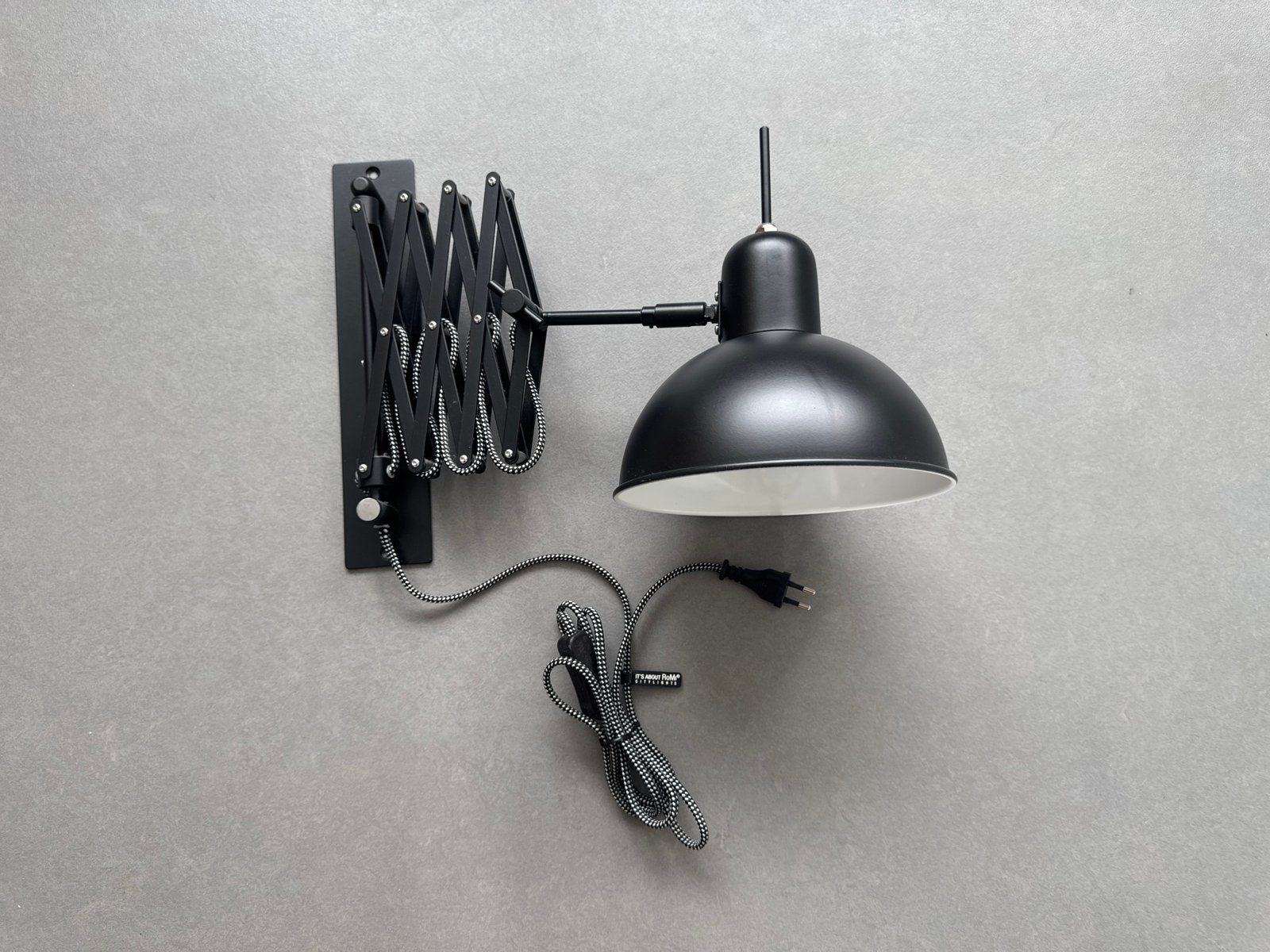 Uitschuifbare wandlamp van It's About RoMi, Overige merken, Zwart, Industrieel, E14 (klein)