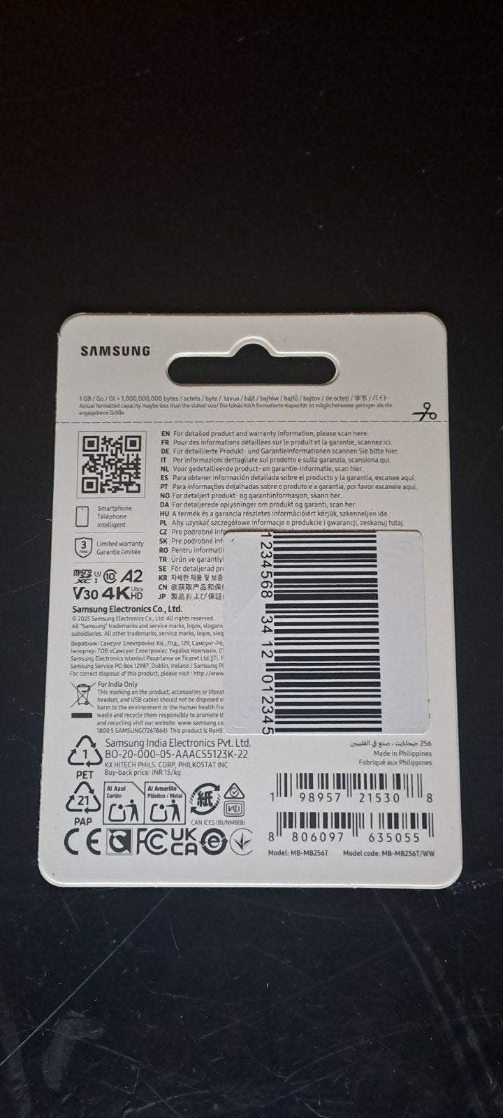 Foto 4 van Samsung MicroSDXC UHS-I Card T7 256GB - Nieuw & Geseald