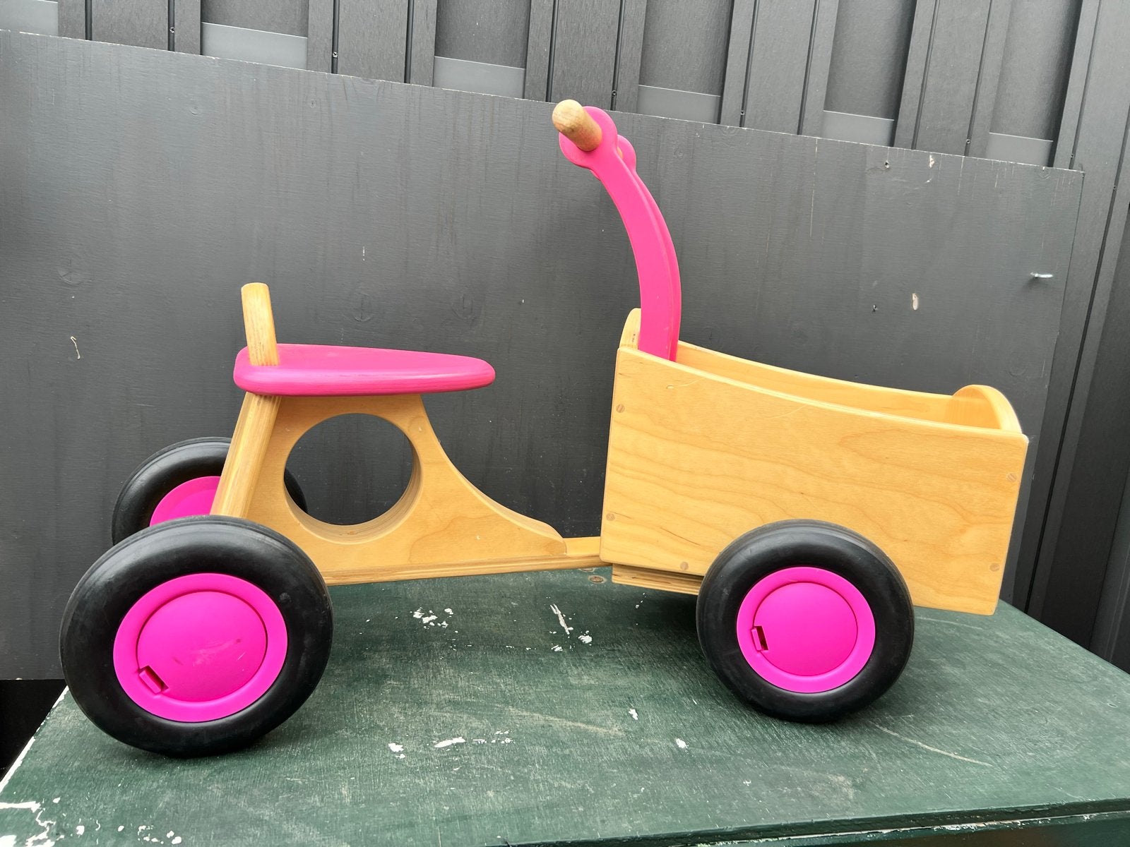 Houten bakfiets, Ophalen, Gebruikt, Loopfiets