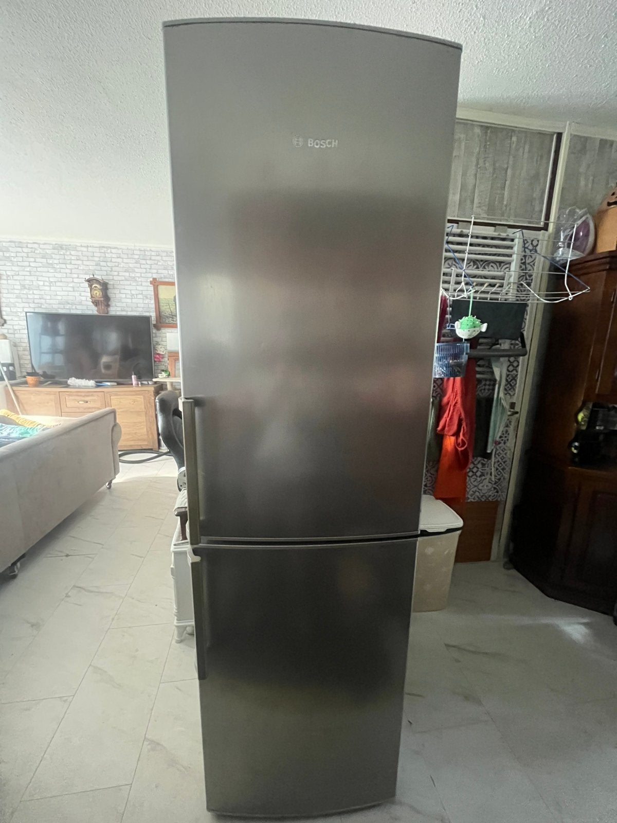Bosch koelkast/vrieskast, Witgoed en Apparatuur, Ophalen, Gebruikt, 200 liter of meer, 160 cm of meer
