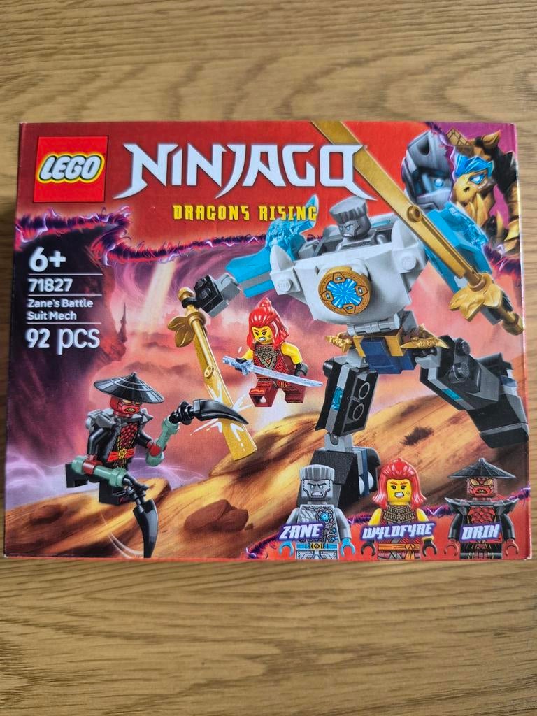 Nieuwe LEGO Ninjago 71827 Zane's Battle Suit Mech (92 stuks), Lego, Nieuw, Ophalen of Verzenden, Compleet