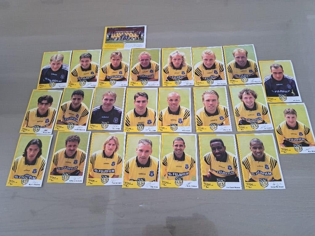 24 spelerskaarten NAC 96-97, Ophalen of Verzenden, Zo goed als nieuw, NAC Breda, Spelerskaart