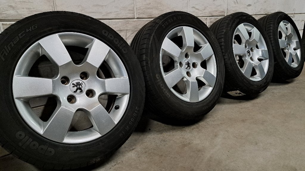 Lichtmetalen velgen Peugeot 3008 5008 C4 Picasso 215/55/16, Auto-onderdelen, Banden en Velgen, 16 inch, Banden en Velgen, Ophalen of Verzenden