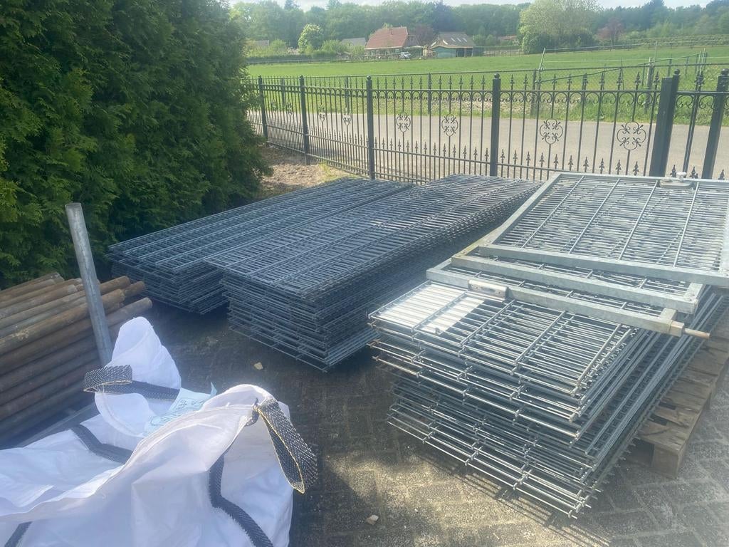 Dubbel staafmat, Ophalen, Zo goed als nieuw, IJzer, Dubbelstaafmat hekwerk