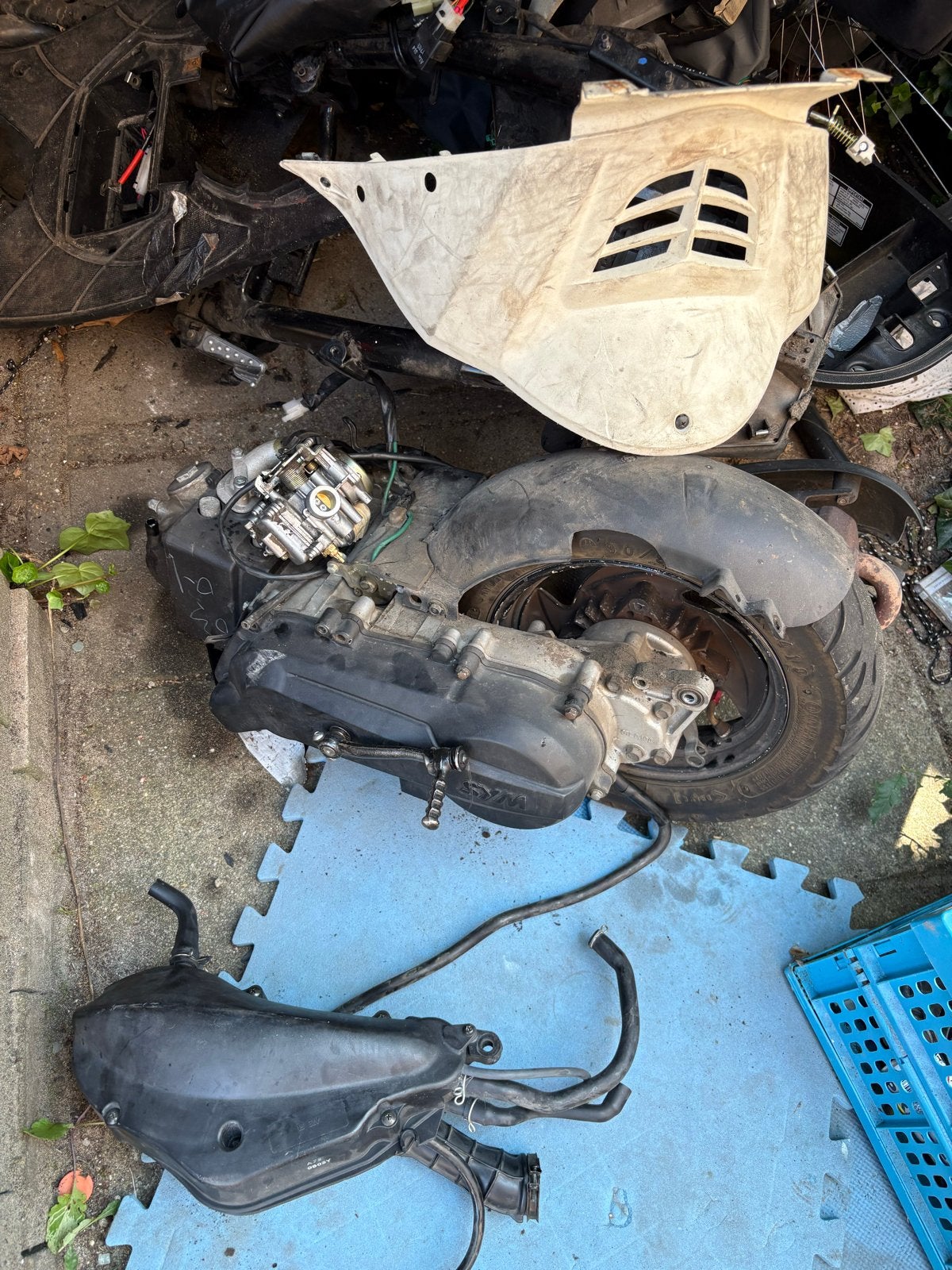 Sym mio blok 50 cc werkend, Verzenden, Gebruikt, Blok, SYM