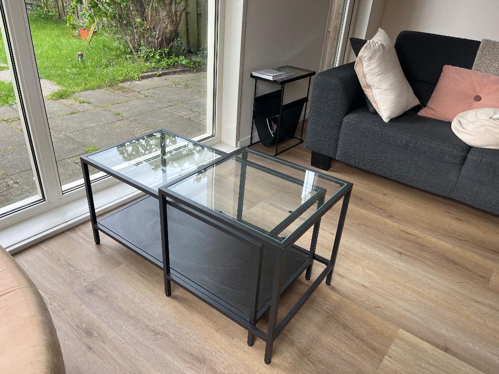 Koffietafel, Huis en Inrichting, Tafels | Salontafels, Ophalen, Gebruikt, 50 tot 100 cm, 50 tot 100 cm
