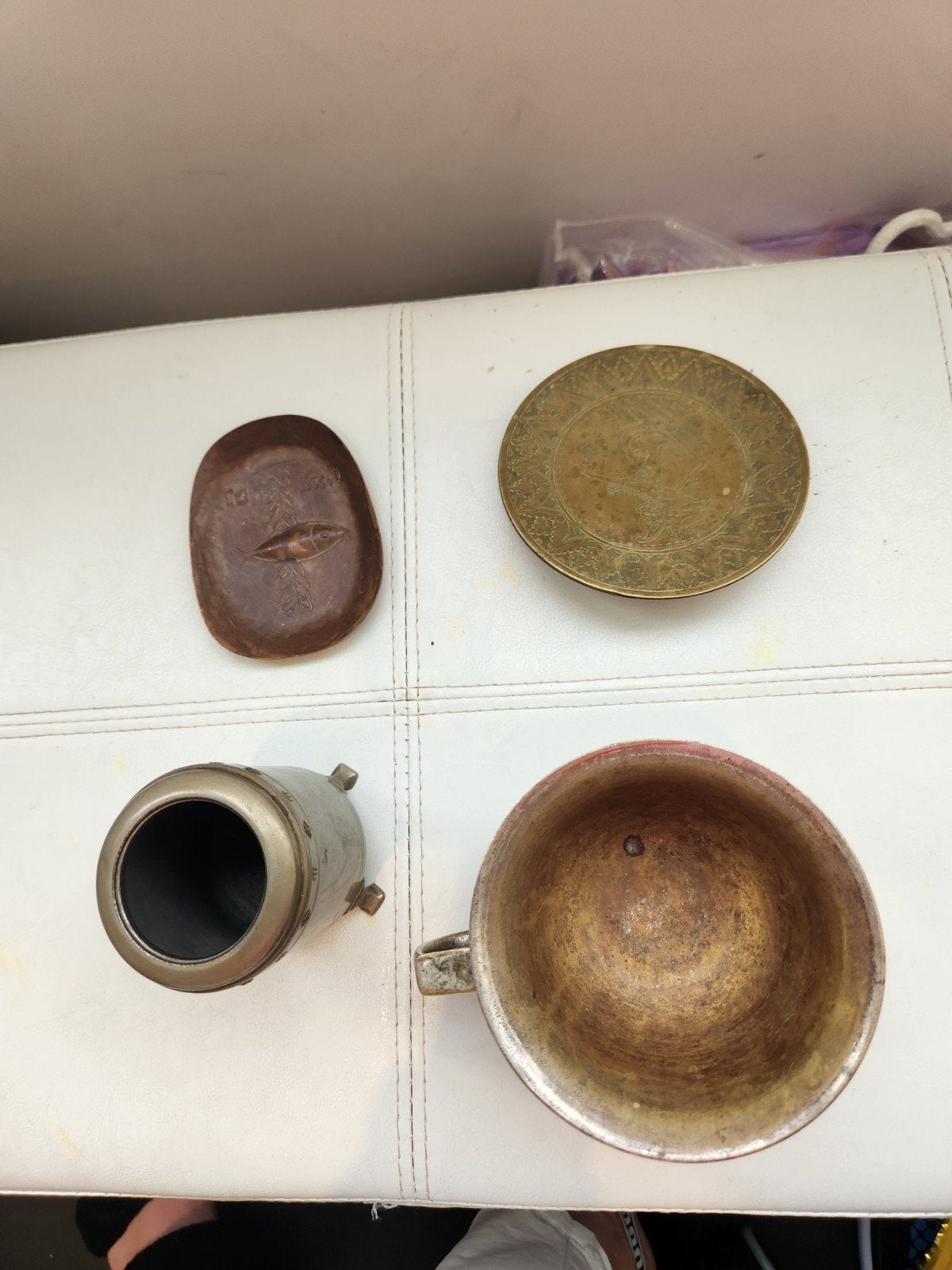Diverse antieke metalen voorwerpen - Koper & Brons, Ophalen of Verzenden, Koper