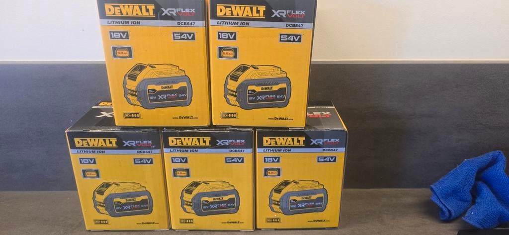Dewalt dcb 547 flexvolt 54v 9A accu nieuw in doos!, Ophalen, Nieuw